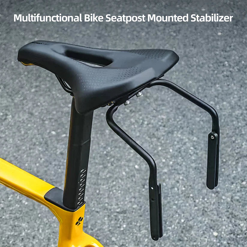 Multifunctional Bike Seat Post Stabilizer | Saddle Bag & Water Bottle Holder Stabilizer