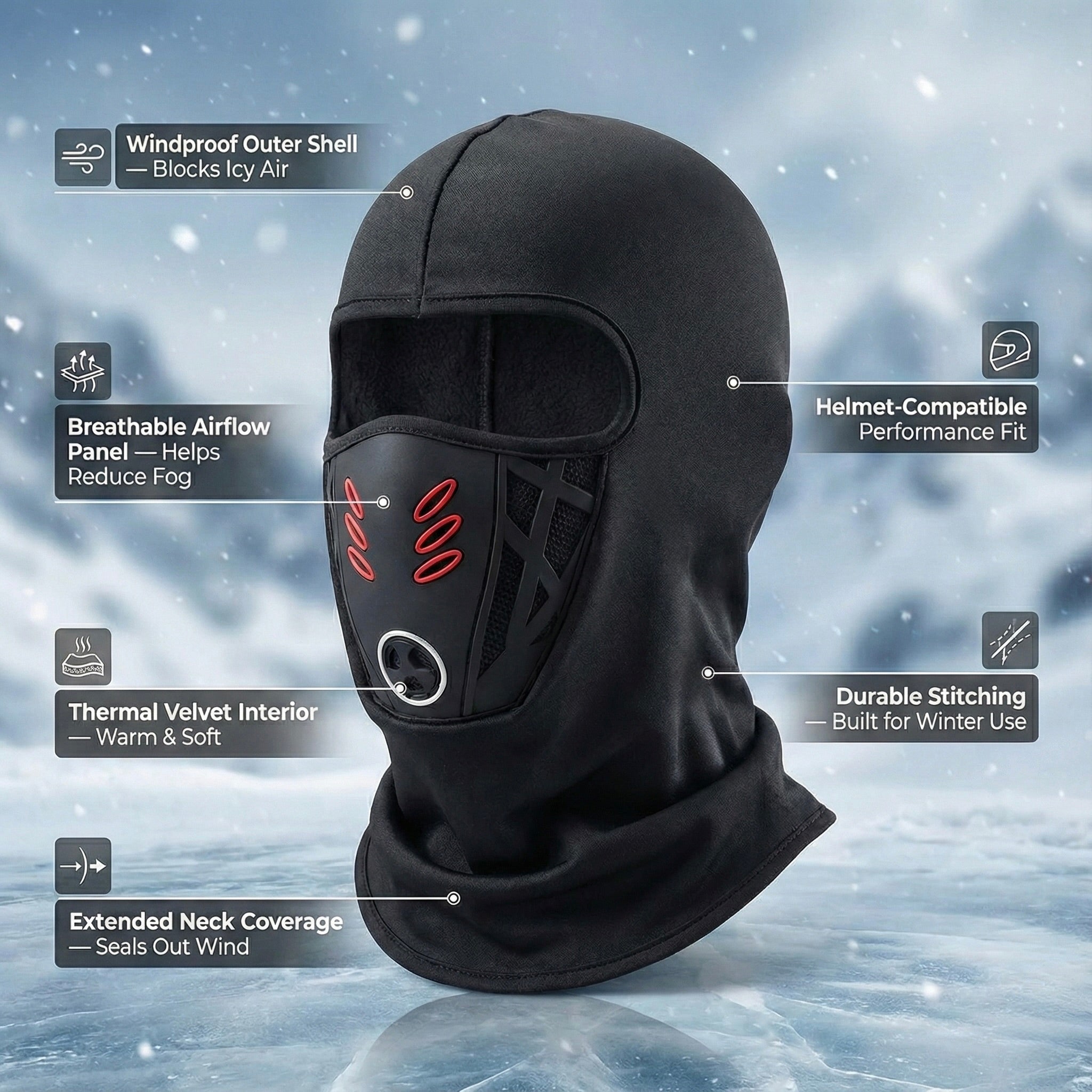 Windproof Anti-Fog Thermal Balaclava